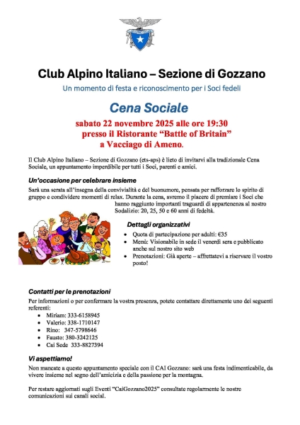 locandina Cena Sociale 2025